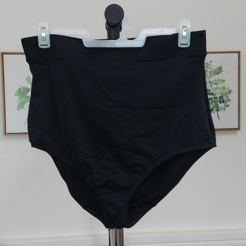 High waisted swim bottoms